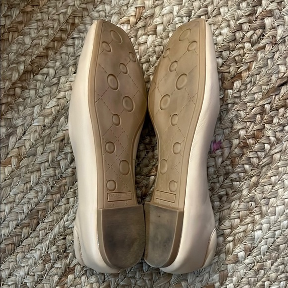 Karl Lagerfeld Cream Ballet Flats with Rounded Toe - Picture 2 of 6